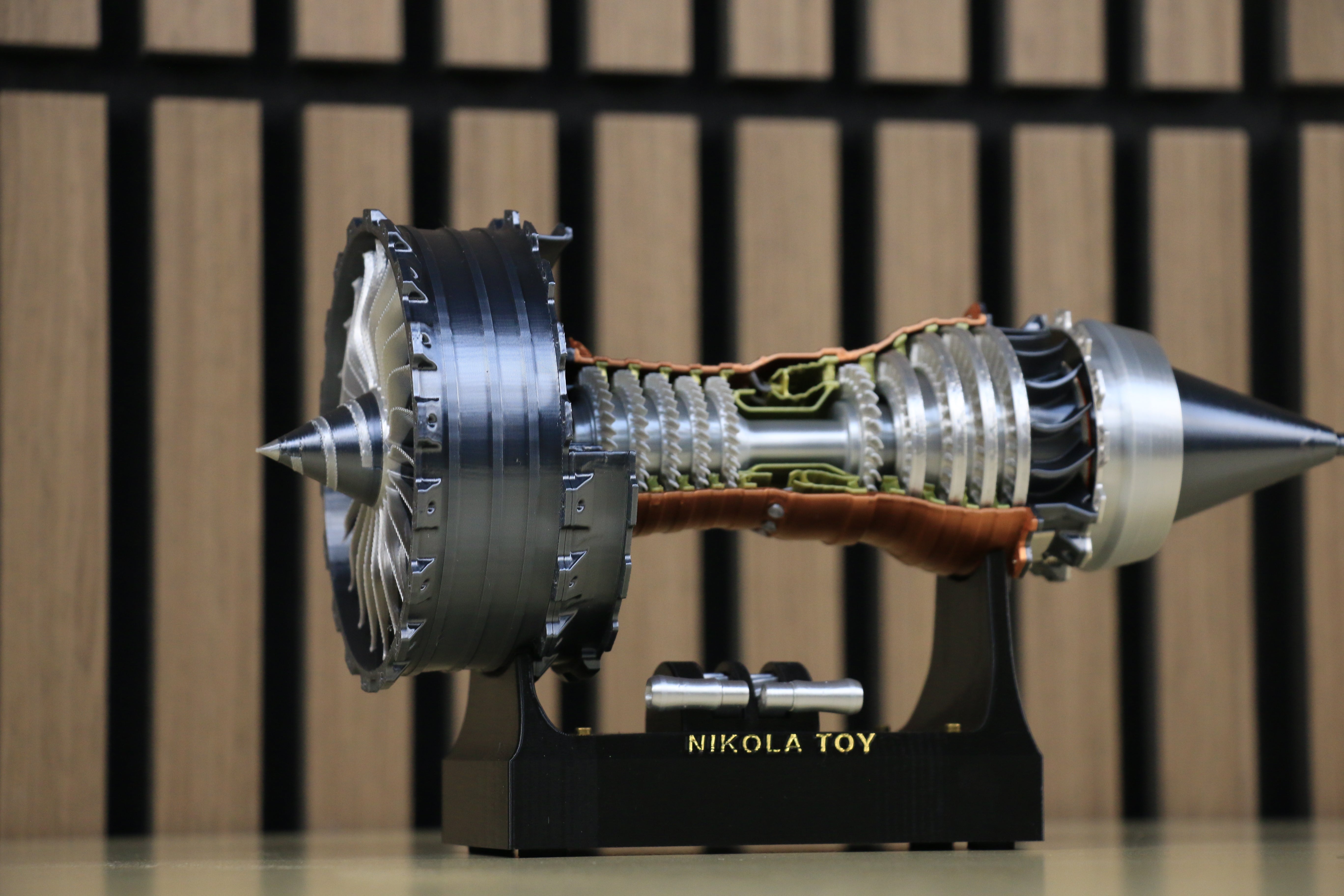 NikolaToy Turbofan engine model
